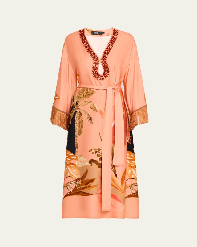 Bananier Long Caftan Coverup